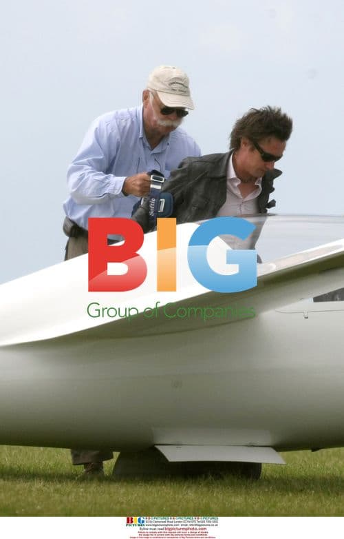 Richard Hammond Filming Morrisons Advert in Glider