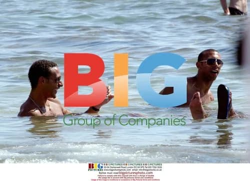 Rio Ferdinand on holidays in Tel Aviv