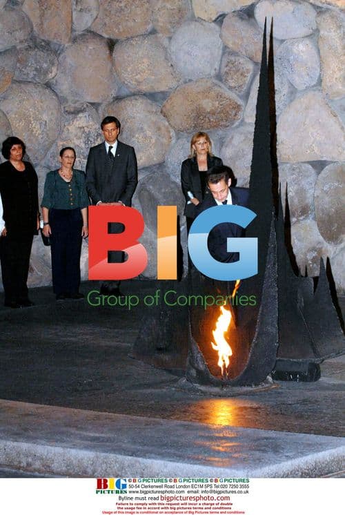 Sarkozy Visits Memorial Site in Israel