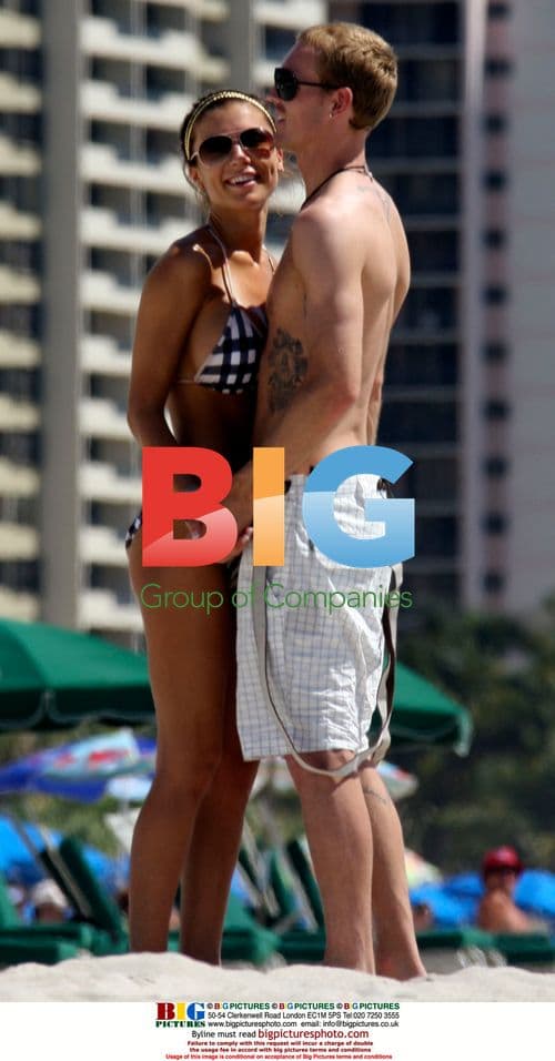 Oksana Anderson and Christian Wilhelmsson in Miami