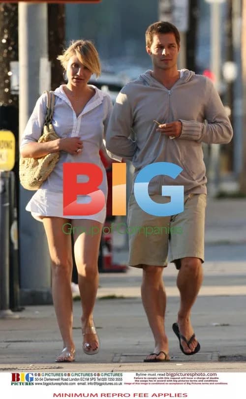 Cameron Diaz and Paul Sculfor Kiss After Dinner