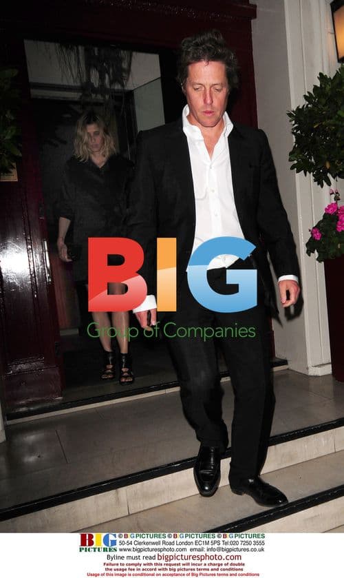 Hugh Grant and Princess Rosario Nadal out in London