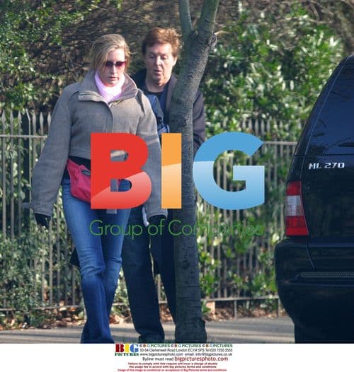 Paul McCartney and Heather Mills with daughter Beatrice