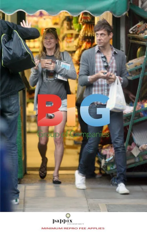 Kate Moss out shopping with Jamie Hince in London