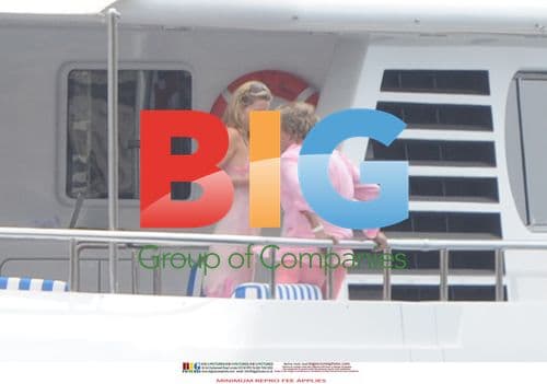 Rod Stewart and Penny Lancaster in Capri