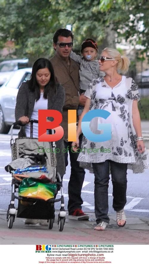Pregnant Gwen Stefani and Gavin Rossdale in London