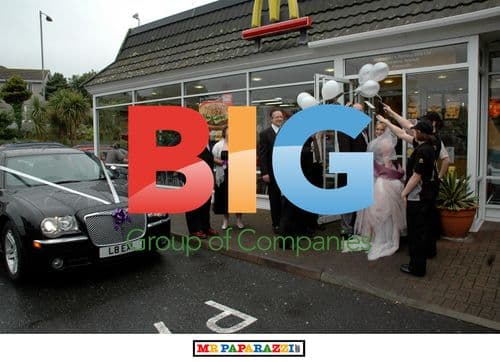 Couple Have Big Mac at Wedding