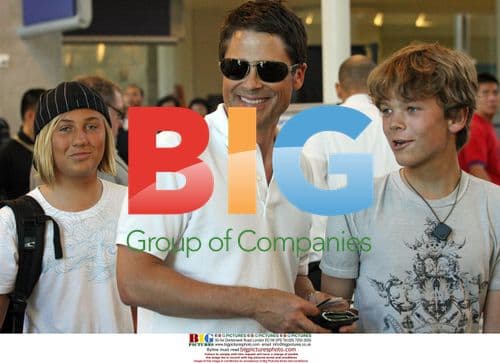 Rob Lowe and family at LAX