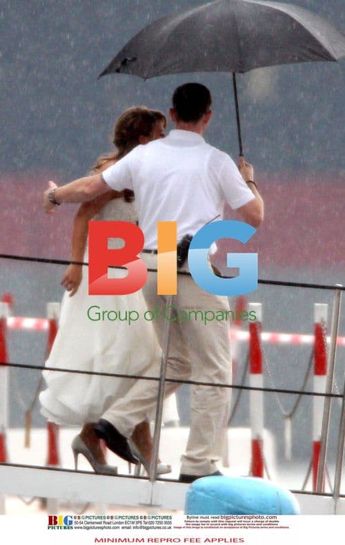 Coleen McLoughlin in Wedding Dress in Portofino