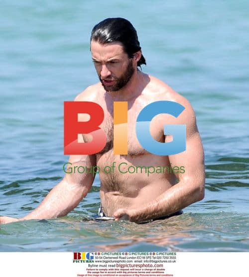 Hugh Jackman on holiday with family in Saint Tropez