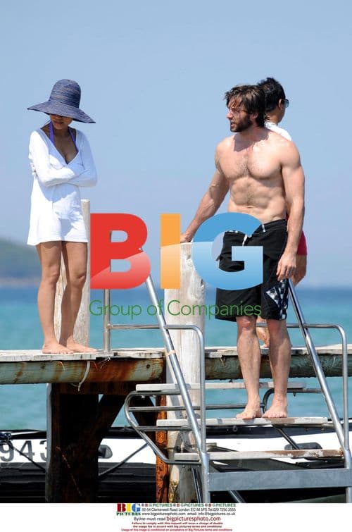 Hugh Jackman on Holiday in Saint-Tropez