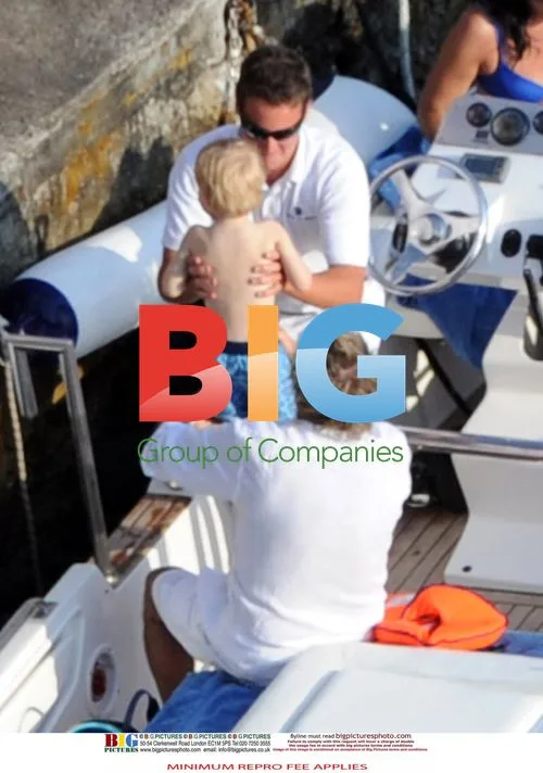 Rod Stewart and wife Penny Lancaster in Positano