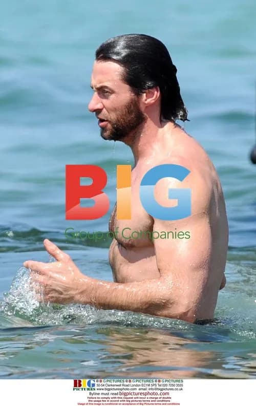Hugh Jackman on Holiday in Saint Tropez