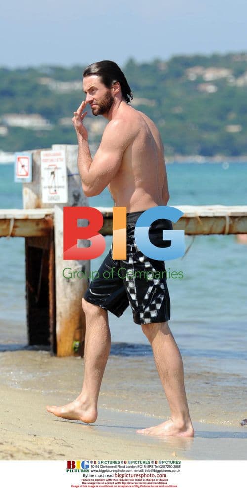 Hugh Jackman on Holiday in Saint Tropez