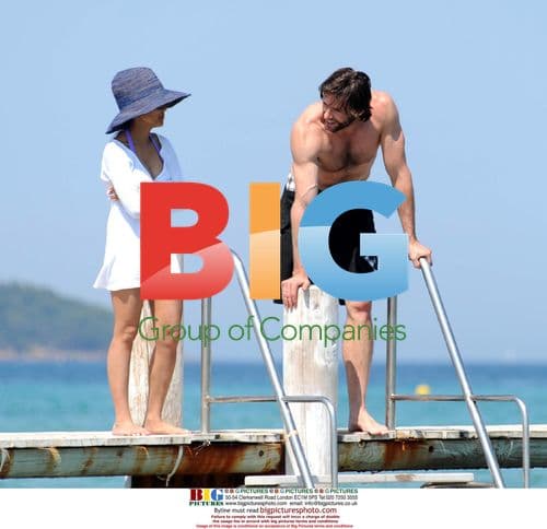 Hugh Jackman on holiday in Saint Tropez