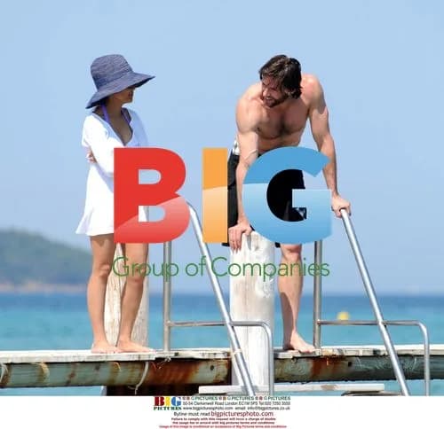 Hugh Jackman on holiday in Saint Tropez