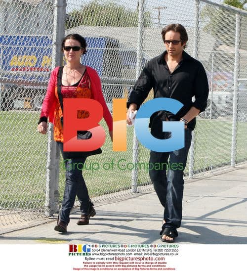 David Duchovny on 'Californication' set