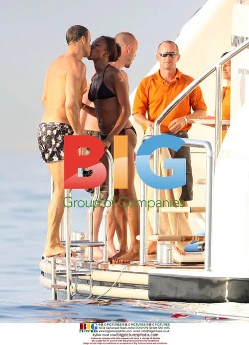 Naomi Campbell on Flavio Briatore's Boat