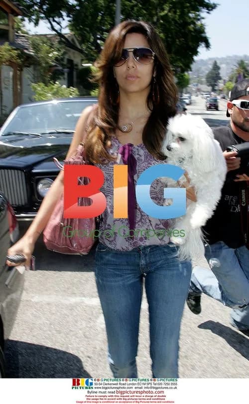 Eva Longoria leaving Ken Paves Salon