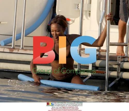 Naomi Campbell on Briatore's boat