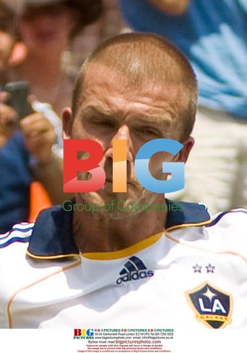 David Beckham Takes Corner Kick