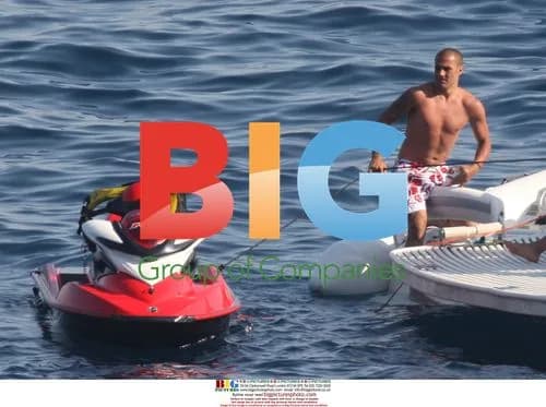 Footballer Fabio Cannavaro on vacation in Capri, Italy