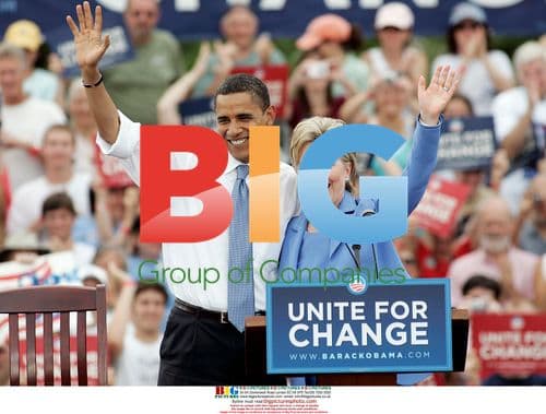 Obama & Clinton campaign together