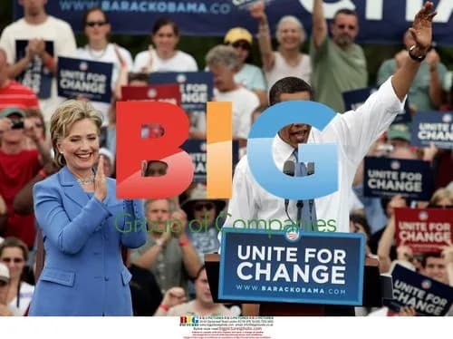 Obama and Clinton Campaign Together