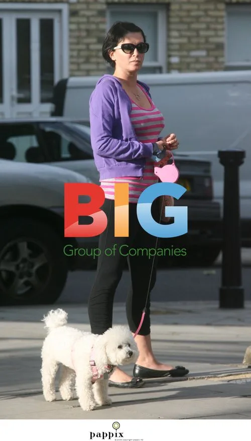 Sadie Frost walks dog in London
