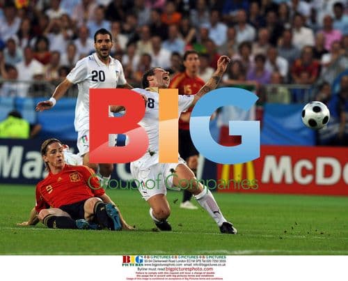 Italy vs. Spain Quarter Final at Euro 2008