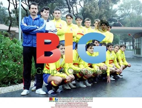 Javier Bardem with Spanish Junior Rugby Squad