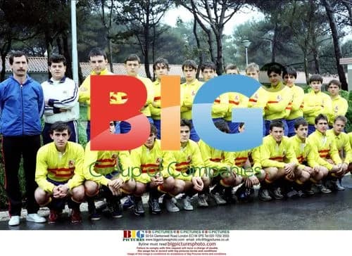 Javier Bardem with Spanish Junior Rugby Squad