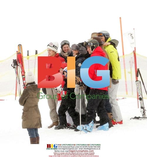 Hanover family at ski race in Austria
