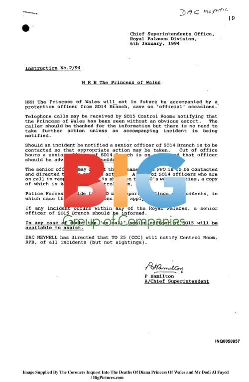 Diana and Dodi Inquest Hearing