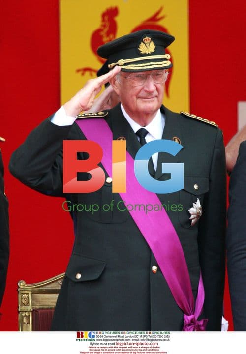 Parade at Palace Square in Brussels with Belgian Royals