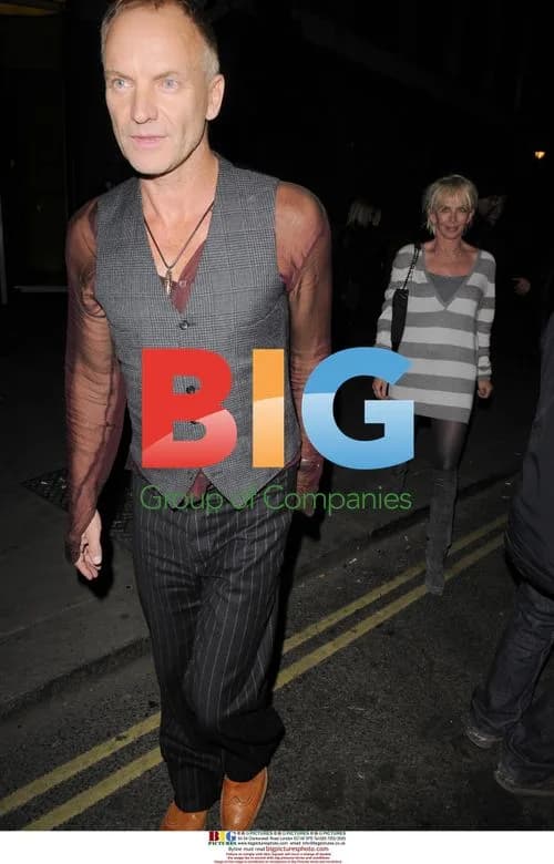 Sting and Trudie Styler Leaving Bungalow 8 Club