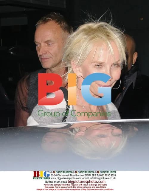 Sting and Trudie Styler Leaving Bungalow 8 Club