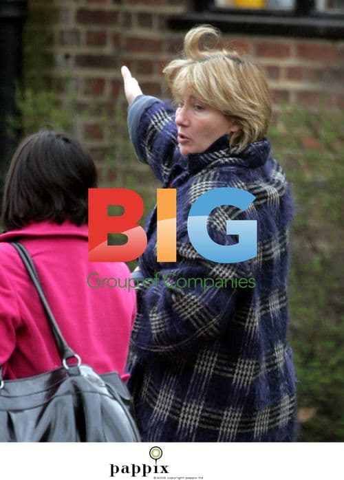 Emma Thompson & Greg Wise with baby