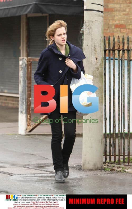 Emma Watson Shops at Somerfield in London