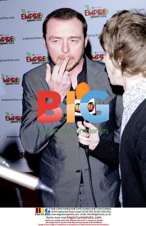 Simon Pegg at Sony Ericsson Empire Film Awards