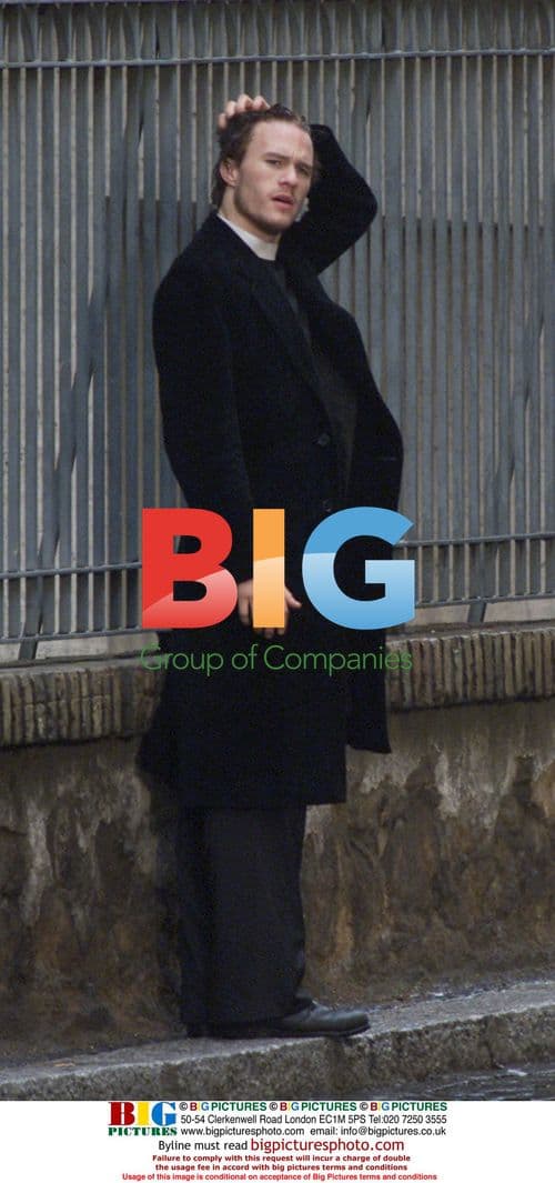 Heath Ledger on 'The Sin Eater' set in Vatican