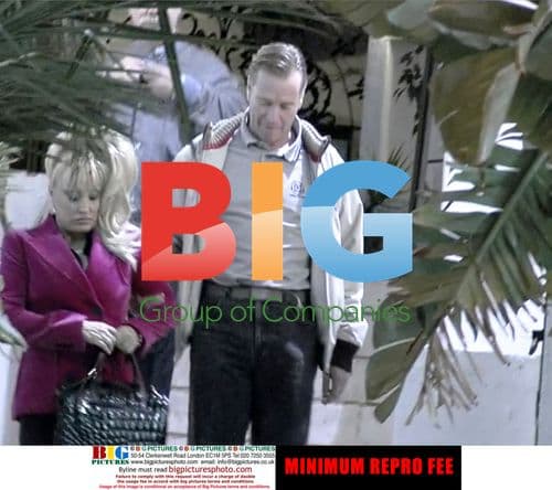 James Hewitt and Aramis Fuster argue in Marbella