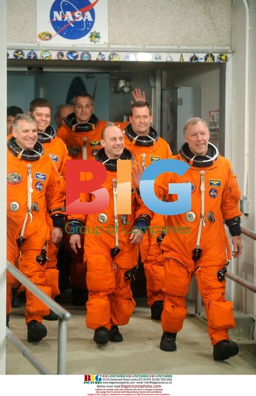 NASA STS-123 Crew Boards Endeavour