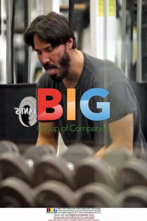 Keanu Reeves Pumping Iron at Gym