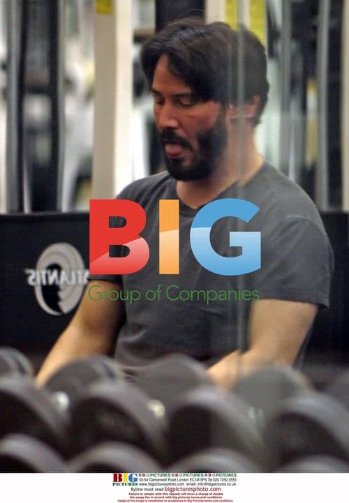Keanu Reeves Pumps Iron at Gym