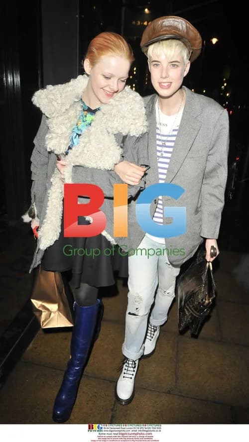 Agyness Deyn leaves Mulberry party in London