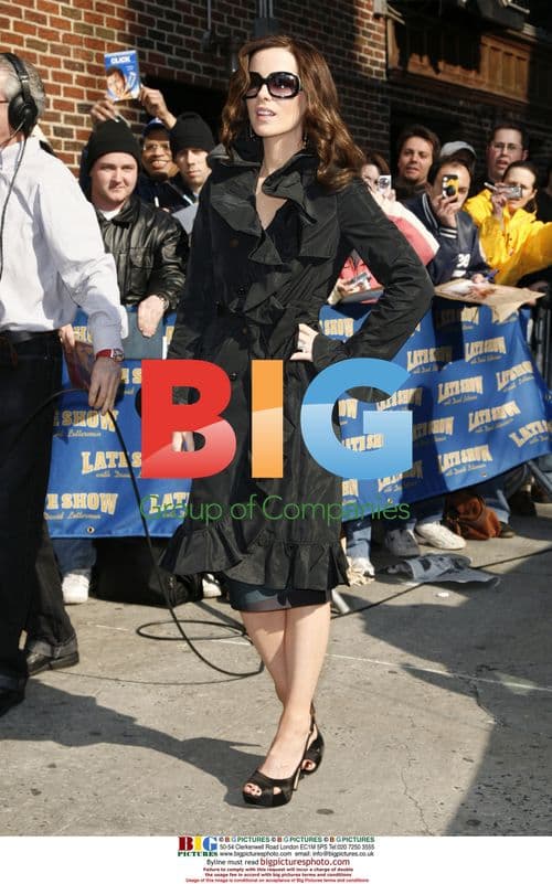 Kate Beckinsale at Late Show with David Letterman