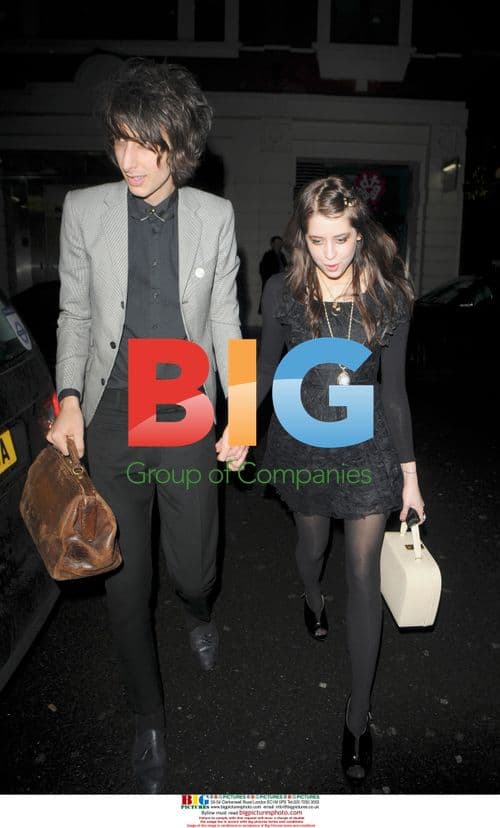 Peaches Geldof and Faris Badwan at Bungalow 8