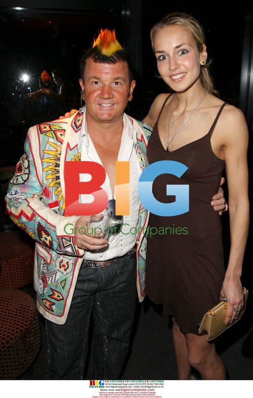 Darryn Lyons and Lady Isabella Hervey at 2008 Melbourne Grand Prix
