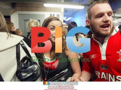 Charlotte Church at Wales-France Rugby Match